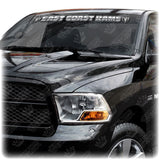 East Coast Rams Windshield Sticker