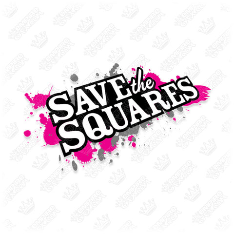 Save The Squares Grunge Logo