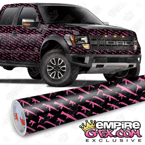 Gun Show Black & Pink Wrap Vinyl