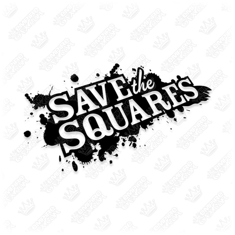 Save The Squares Grunge Logo