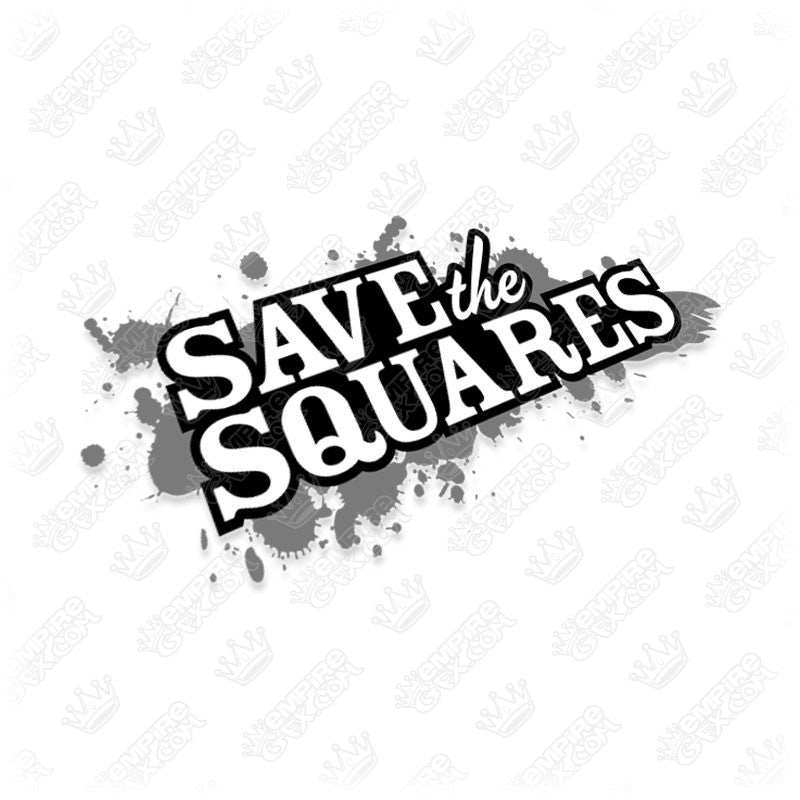 Save The Squares Grunge Logo