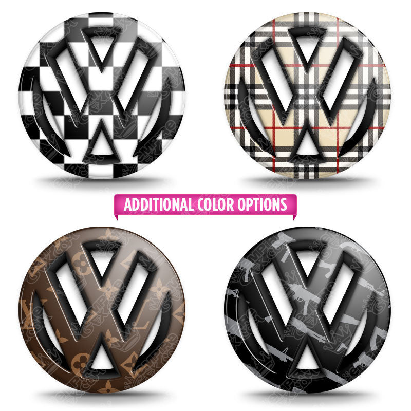 Vw shop emblem cover